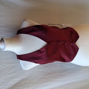 Jason Wu Burgundy Vest Size XS